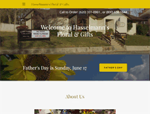 Tablet Screenshot of hasselmannsfloral.com